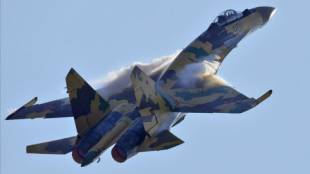 Изтребител Су 35 на руските въздушно космически сили откри и унищожи радиолокационна