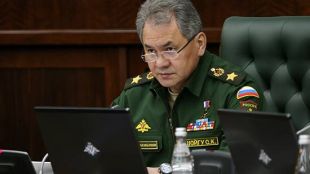 Министърът на отбраната на Русия Сергей Шойгу инспектира предния команден
