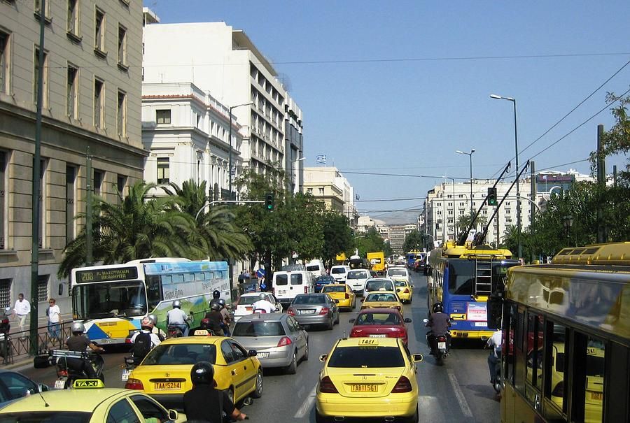 Синдикатът на таксиметровите шофьори в гръцкия район Атика, където се