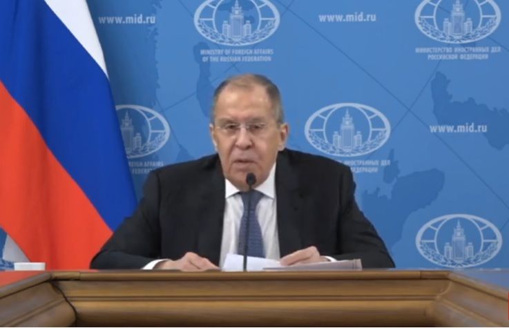 Руският външен министър Сергей Лавров е заявил в телефонен разговор