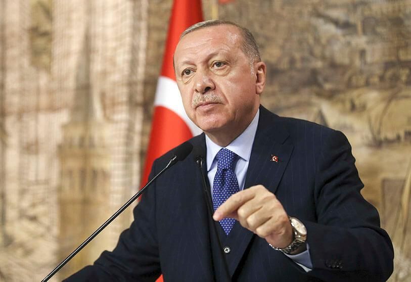 Президентът на Турция Реджеп Тайип Ердоган заяви в понеделник, че