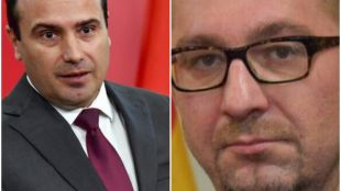 Лидерите на двете най големи партии в Северна Македония Социалдемократическият съюз