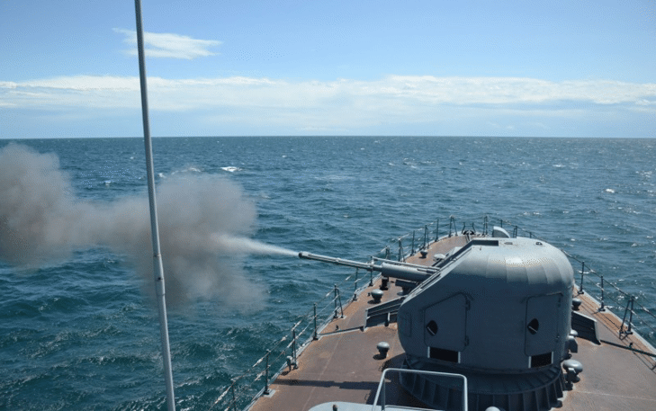 Тактическото учение на Флотилия бойни и спомагателни кораби „Черно море