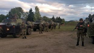 Както съобщи министерството на отбраната на Сърбия съвместното учение Светкавичен