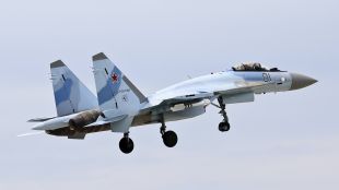 Руски боен самолет Су 35С изпълняващ учебно тренировъчен полет се разби в