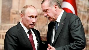 Турският президент Реджеп Тайип Ердоган и руският му колега Владимир