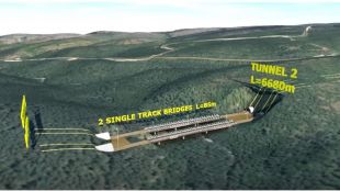 Започна строителството на железопътен тунел с дължина почти 7 километра