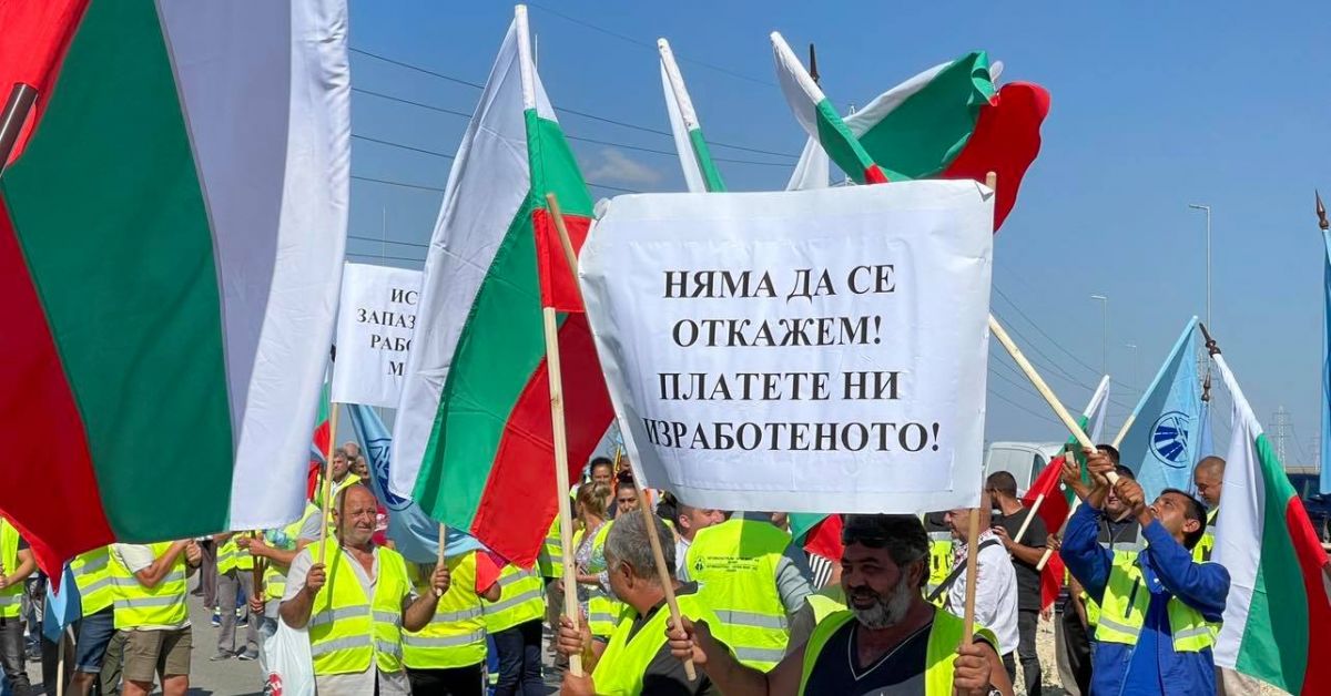 Пътните строители от Автомагистрали - Черно море излизат на поредна