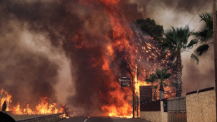 Голям пожар избухна в северното предградие Варибоби в гръцката столица