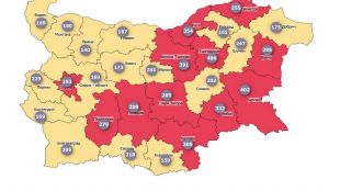 Дванайсет от областите в страната се намират в червена зона