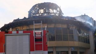 Има задържан за пожара който унищожи емблематичната сграда Купола в Благоевград Имаме