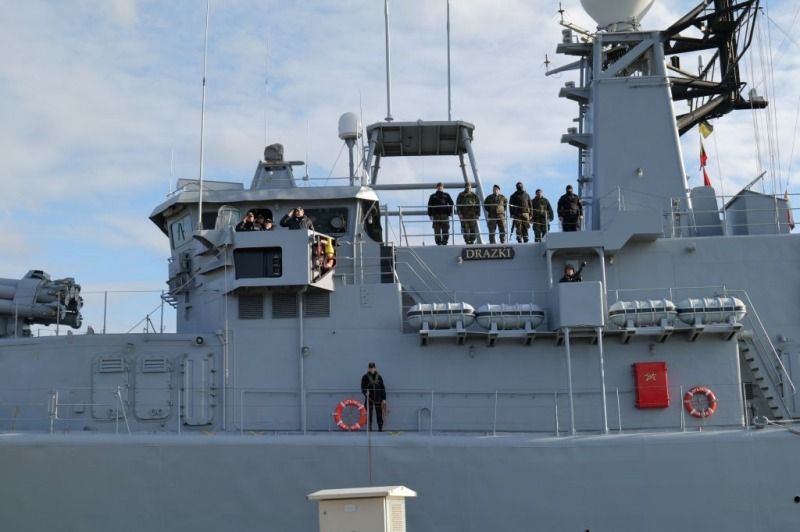 Фрегата „Дръзки” от състава на Флотилия бойни и спомагателни кораби