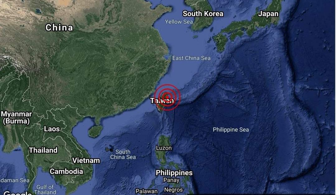Земетресение с магнитуд 6,5 удари днес Тайван, разлюля сградите и