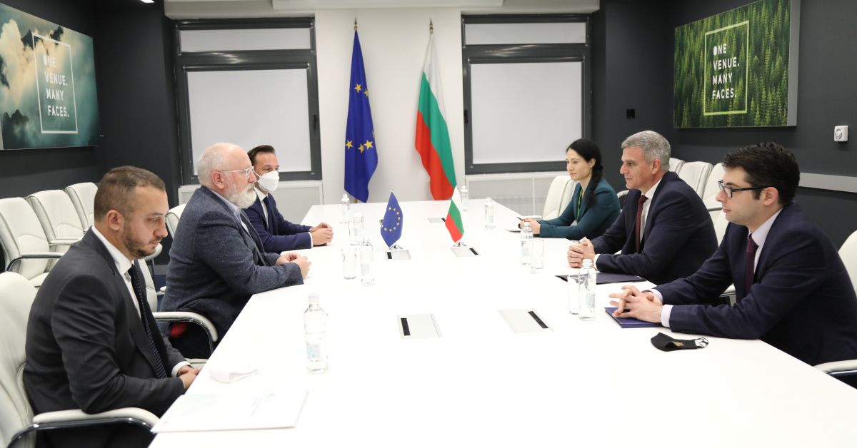 Служебният министър-председател Стефан Янев проведе среща със заместник-председателя на Европейската
