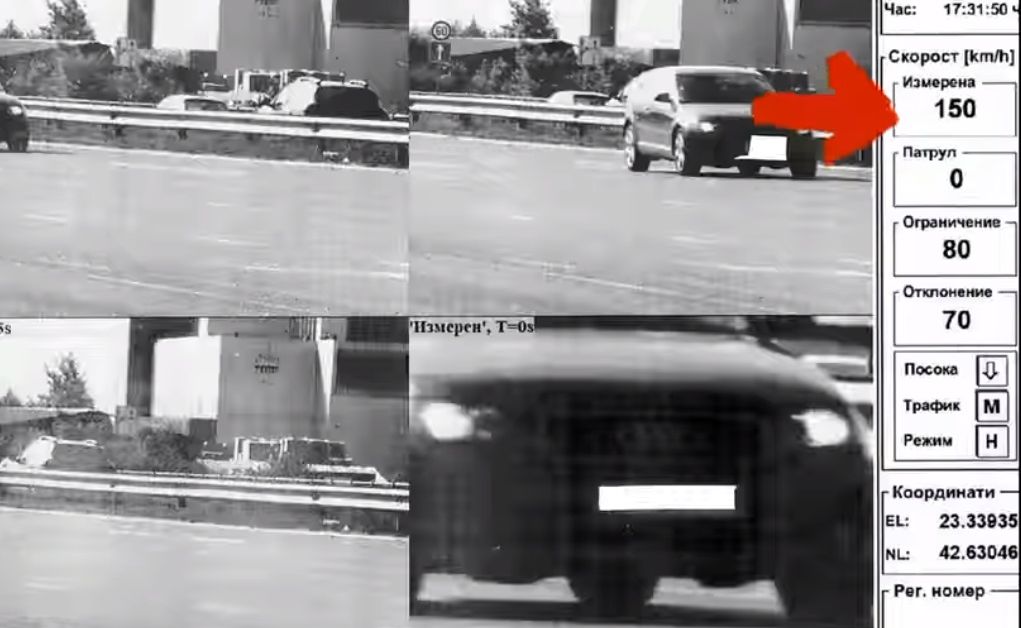Столичната полиция публикува видеоклип с най-големите нарушители на скоростния режим,