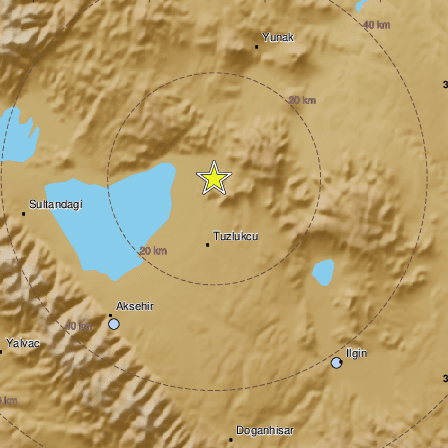 Земетресение с магнитуд 4 е регистрирано в окръг Коня, Централна