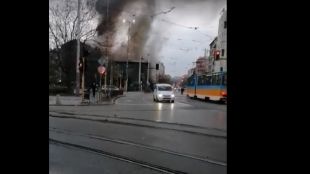 Пожар в сградата на бившето емблематично столично заведение Син