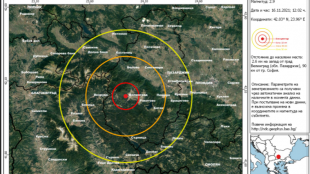 Земетресение с магнитуд 2 9 по скалата на Рихтер е регистрирано
