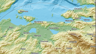 Земетресение с магнитуд 3 5 е регистрирано в окръг Балъкесир Западна