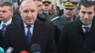 Президентът Румен Радев и министър председателят Кирил Петков са в Благоевград