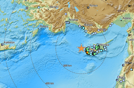 Земетресение с магнитуд 5,1 по Рихтер е регистрирано край бреговете