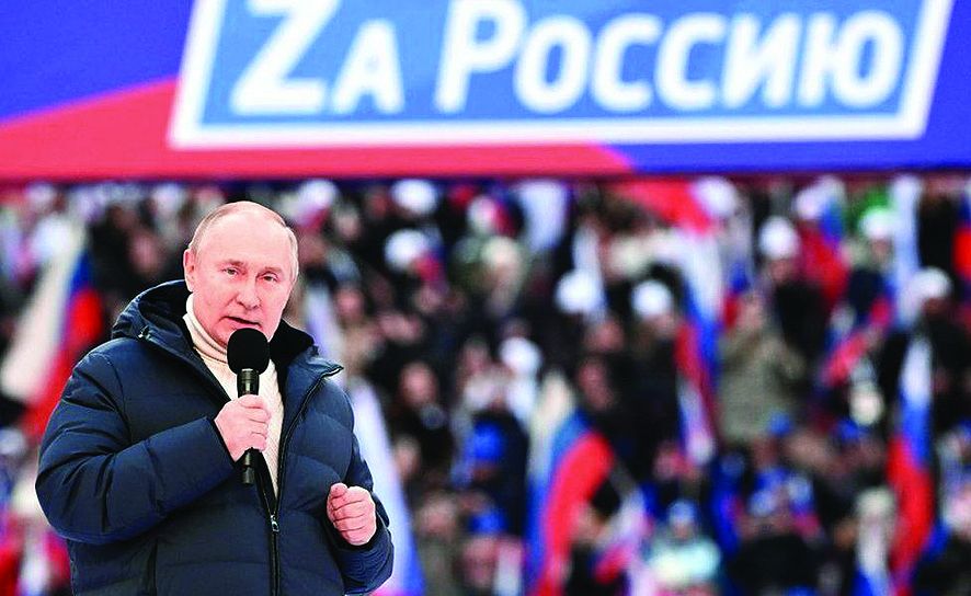 Путин посрещна хиляди на митинг на стадион “Лужники”Руските войски водят