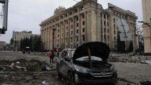 Жилищен квартал в Киев бе обстрелян тази сутрин от руските