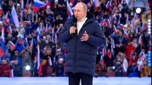 Руската държавна телевизия Перви канал прекъсна внезапно реч на президента