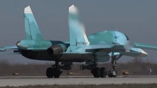 Екипажът на самолет Су 34 на ВВС на Русия унищожиха военни