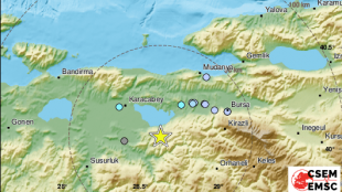Земетресение с магнитуд 3 8 е регистрирано в окръг Бурса в