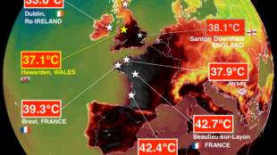 Гореща вълна обхвана Западна Европа ставайки причина за горски пожари
