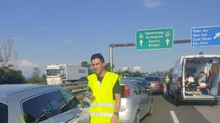 Верижна катастрофа затруднява движението на автомобили по автомагистрала Тракия Инцидентът