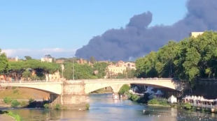През уикенда над Рим се изви дим вследствие на пожар