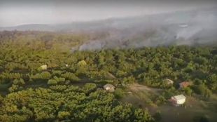 Пожарът който възникна край селата Сухозем Отец Паисиево и Стрелци