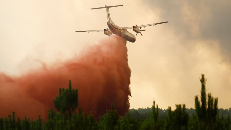 Евросъюзът изпрати помощФранция се бори с горски пожар, който огнеборците