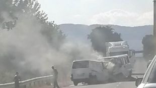 Челна катастрофа на Подбалканския път край СливенУбити са двама шофьори