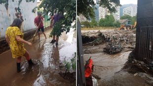Заради огромното количество дъжд вчера общинският кризисен щаб обяви частичното