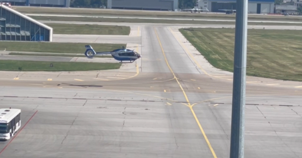 Хеликоптерите, които ще транспортират сръбските деца, кацнаха на летище София.