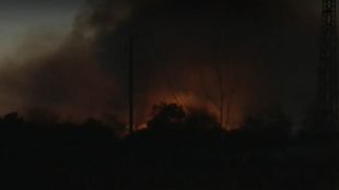 Пожар в двра на военния завод Арсенал в Казанлък Сигналът