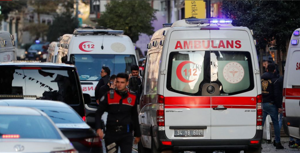 Експлозия на популярния пешеходен булевард Истиклял“ в Истанбул в неделя.