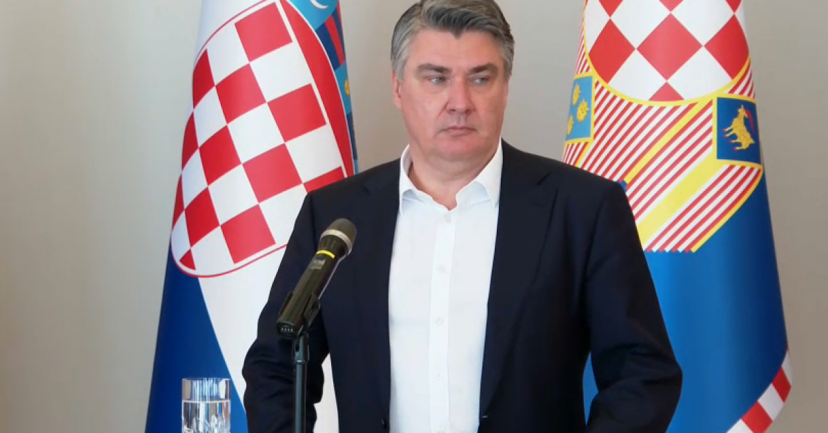 Хърватският президент Зоран Миланович каза, че с изказването си, че