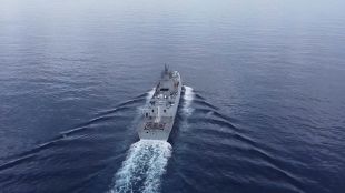 Руската фрегата Адмирал Горшков действаща в Западния Атлантик проведе учение