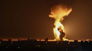 Сирийската армия заяви днес че израелски въздушен удар е извадил