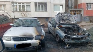 Два автомобила са изгорели в столичния квартал Люлин тази нощ