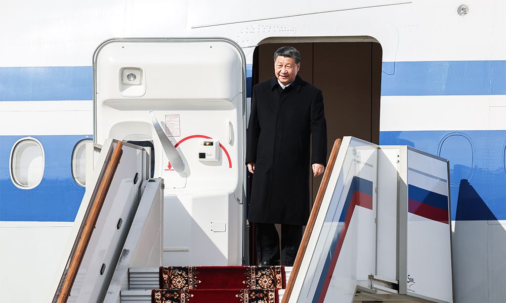 Китайският президент Си Цзинпин пристигна в Москва на държавно посещение,