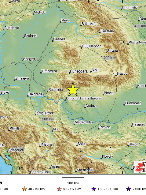 Земетресение с магнитуд 4,9 по скалата на Рихтер разлюля Румъния