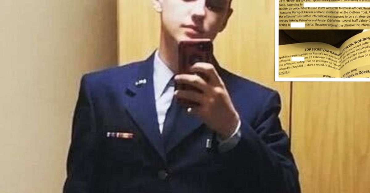 21-годишният гвардеец от американската Национална гвардия на военно-въздушните сили, заподозрян