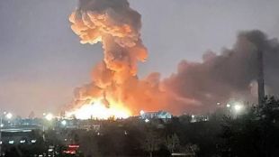 Киев беше разтърсен от експлозии а из цяла Украйна бяха
