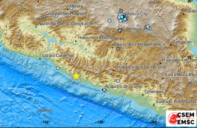 Земетресение с магнитуд 5,2 удари Мексико. Това показва справка на
