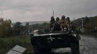 Войници от щурмовото подразделение на Западната група на руските въоръжени